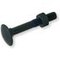 Boulon tête ronde collet carré DIN 603 7x70 zingué noir 4.6